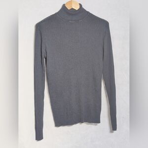 Man Boohooman Black XL Stretch Turtleneck Sweater